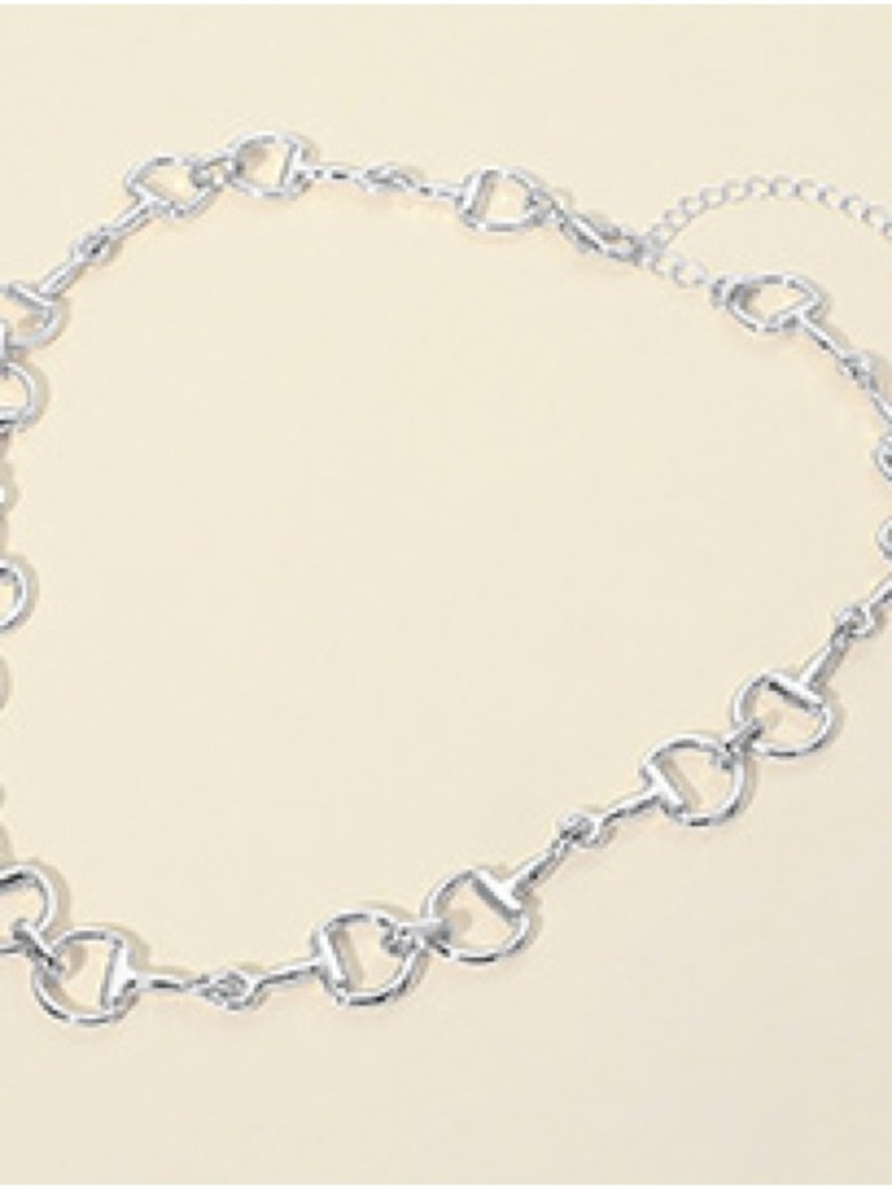 Silver-Tone Link Necklace - Women Jewelry